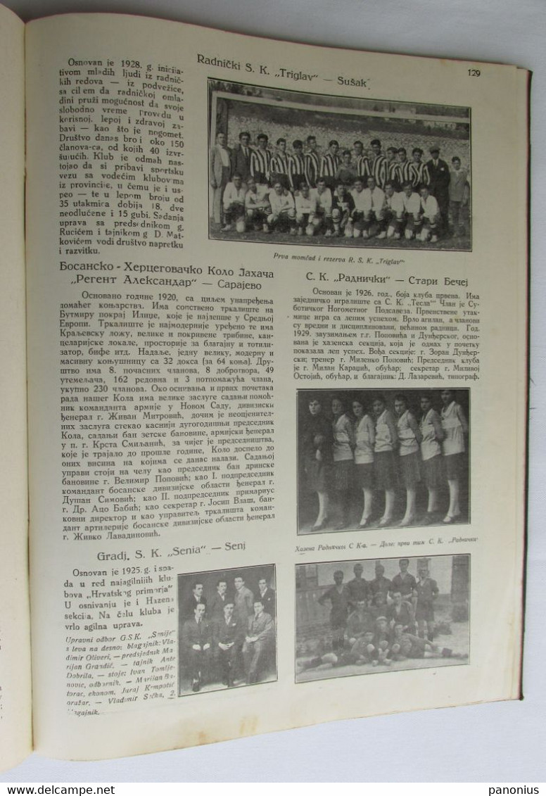 I. JUGOSLOVENSKI SPORTSKI ALMANAH, KINGDOM OF YUGOSLAVIA / THE FIRST YUGOSLAV SPORTS ALMANAC, Belgrade 1930.