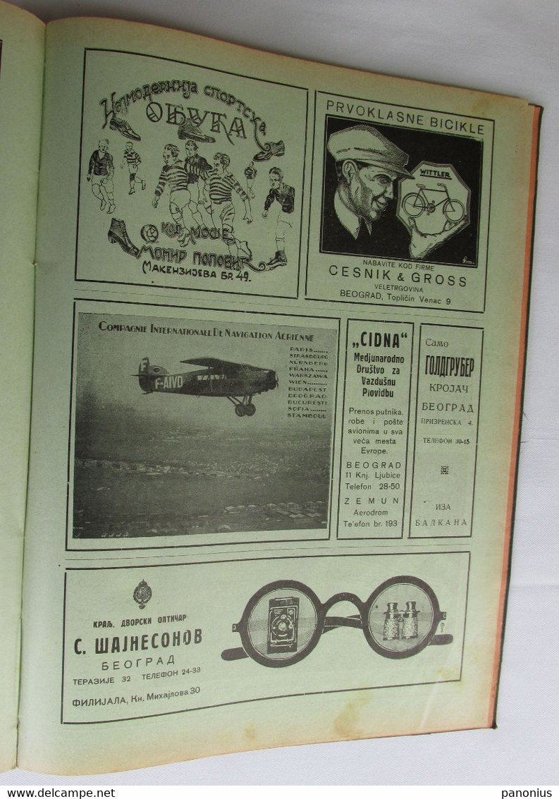 I. JUGOSLOVENSKI SPORTSKI ALMANAH, KINGDOM OF YUGOSLAVIA / THE FIRST YUGOSLAV SPORTS ALMANAC, Belgrade 1930.