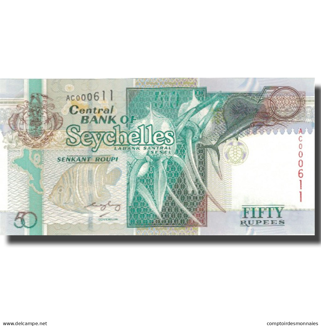 Billet, Seychelles, 50 Rupees, 2019, 2019, NEUF - Seychelles