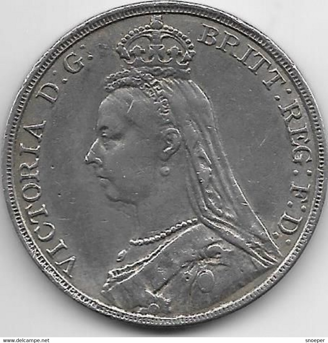 *great Britain Crown 1889 Km 765  Vf+ Catalog Val 125$ - M. 1 Crown