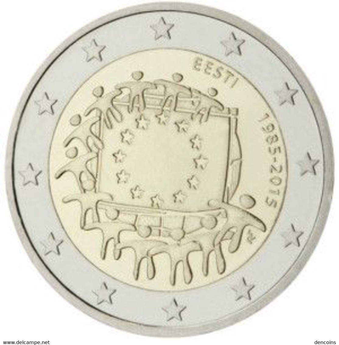 2 Euro ESTONIA 2015 BANDERA - EESTI - NUEVA - SIN CIRCULAR - NEW 2€ - Estonia