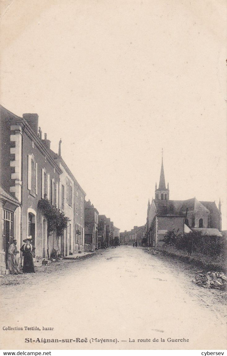 SAINT-AIGNAN-sur-ROÊ - La Route De La Guerche - Animé - Saint Aignan Sur Roe