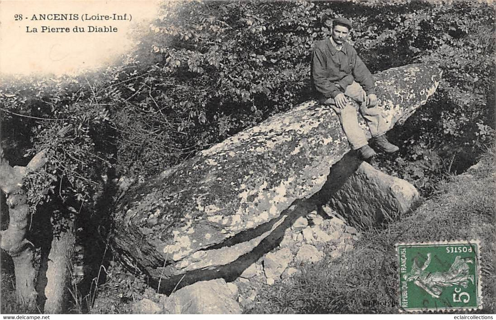 Thème: Dolmen Et Menhir:     Ancenis   44        La Pierre Du Diable             (voir Scan) - Dolmen & Menhirs