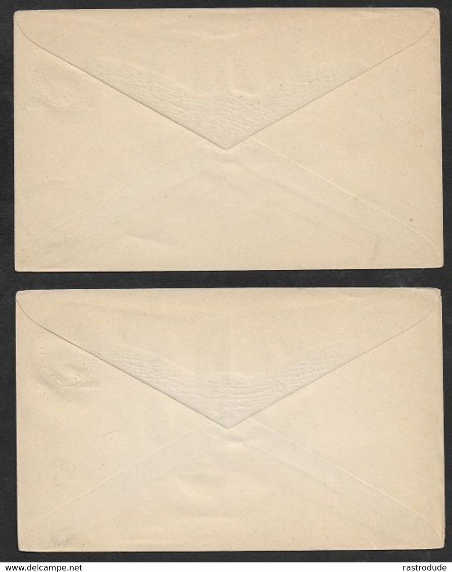 1886 MEXICO - 2 STATIONERY ENVELOPES -  MIGUEL HIDALGO 5c + 12c - MINT - Messico