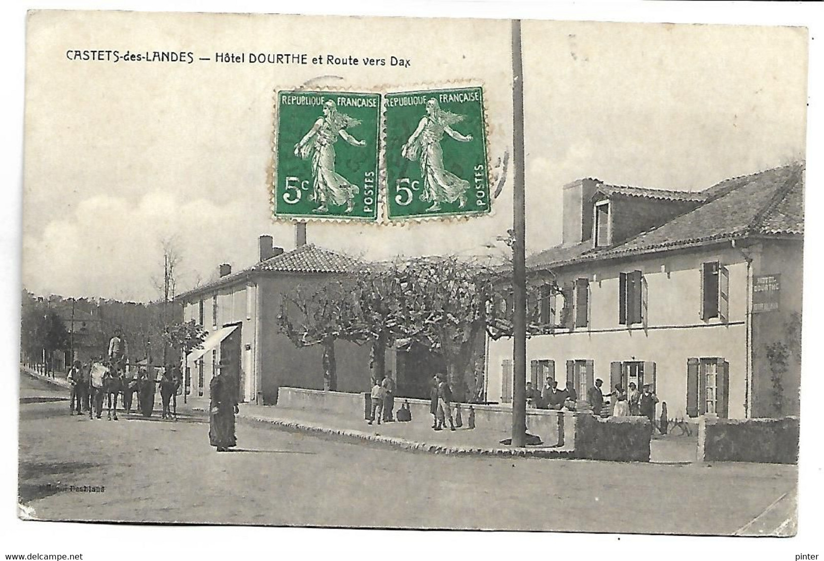 CASTETS DES LANDES - Hôtel Dourthe Et Route Vers Dax - Castets