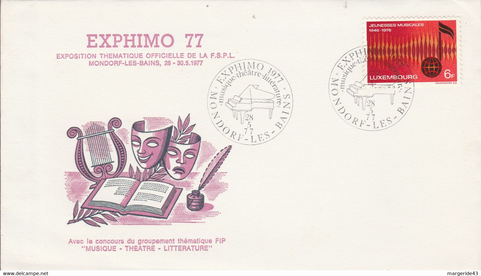 LUXEMBOURG EXPHIMO 77 EXPO THEMATIQUE MONDORF LES BAINS - Maschinenstempel (EMA)