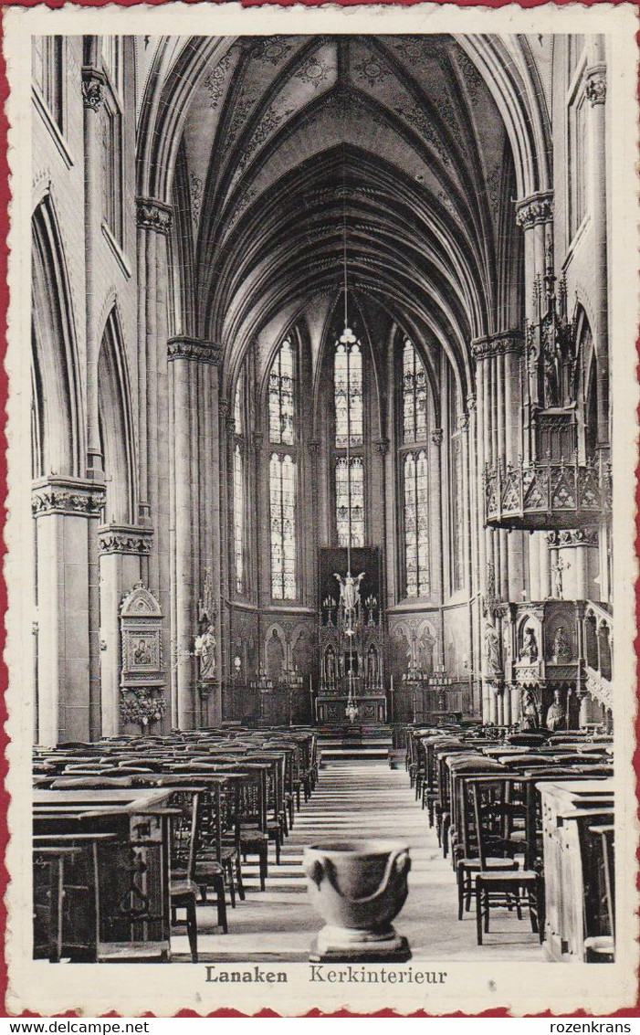 Lanaken Kerkinterieur Binnenzicht Kerk (In Zeer Goede Staat) - Lanaken