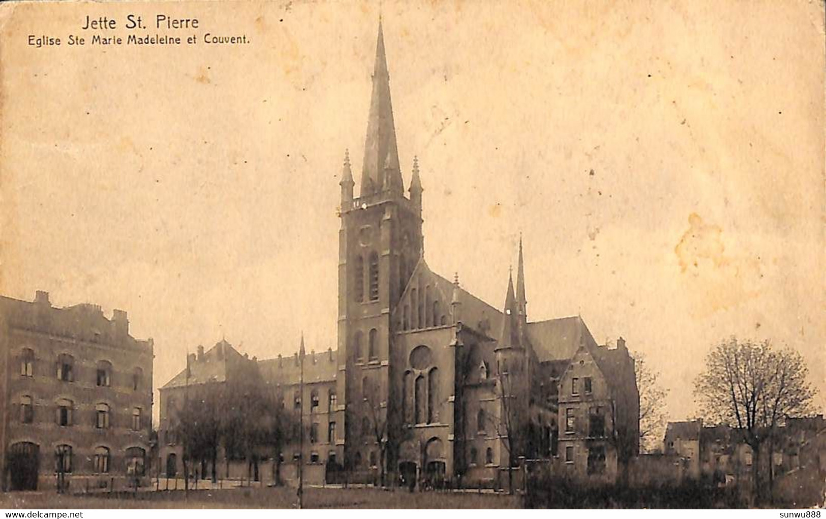 Jette St Pierre - Eglise Ste Marie Madeleine Et Couvent (Edit Debast Roelandt 1925) - Jette