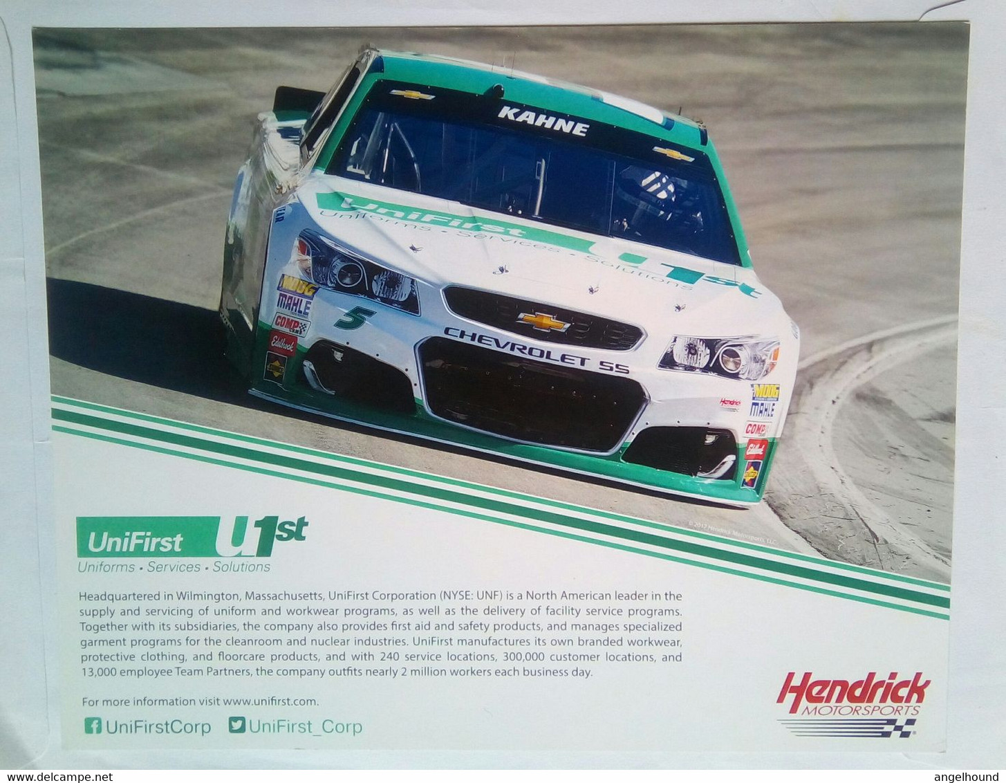 Unifirst Kasey Kahne ( American Race Car Driver) - Kleding, Souvenirs & Andere