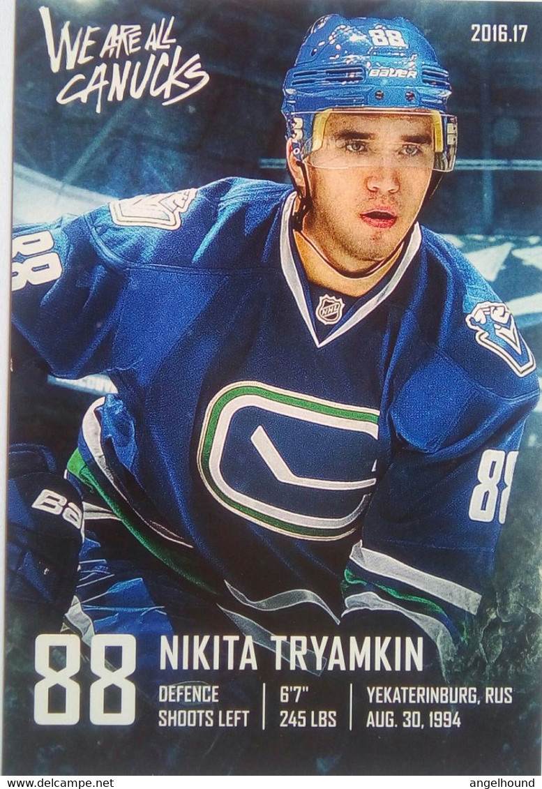 Canucks Vancouver Nikita Tryamkin - 2000-Heute