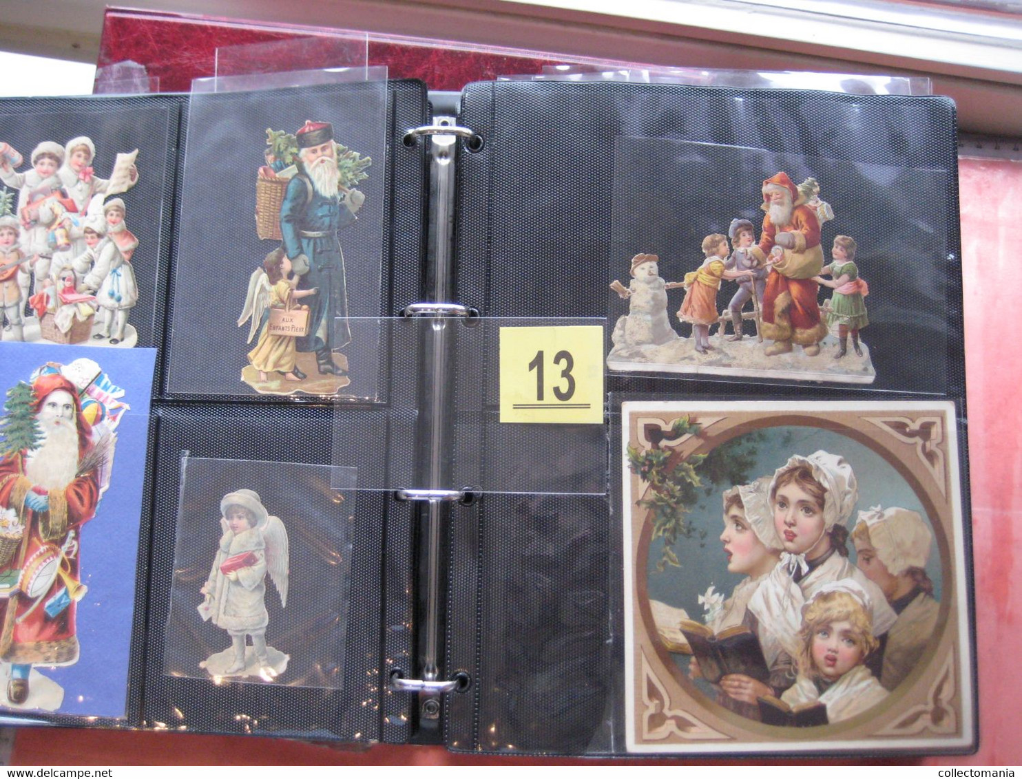 1890 each chromo fotographed (count yourself ) SCRAPS MAP06 - CHRISTMAS  SANTA CLAUS PERE NOEL die cut  GLANS BILDER