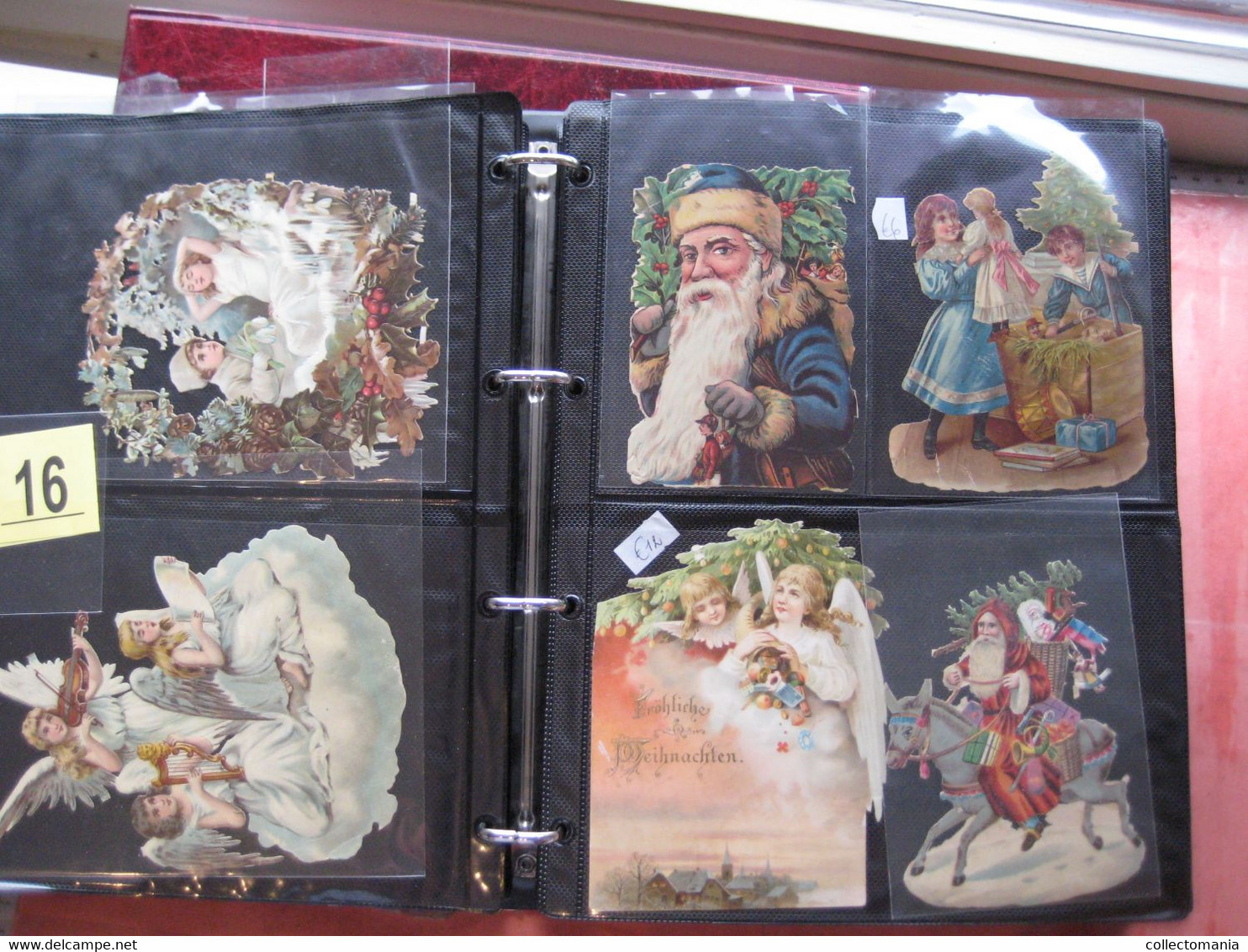 1890 each chromo fotographed (count yourself ) SCRAPS MAP06 - CHRISTMAS  SANTA CLAUS PERE NOEL die cut  GLANS BILDER