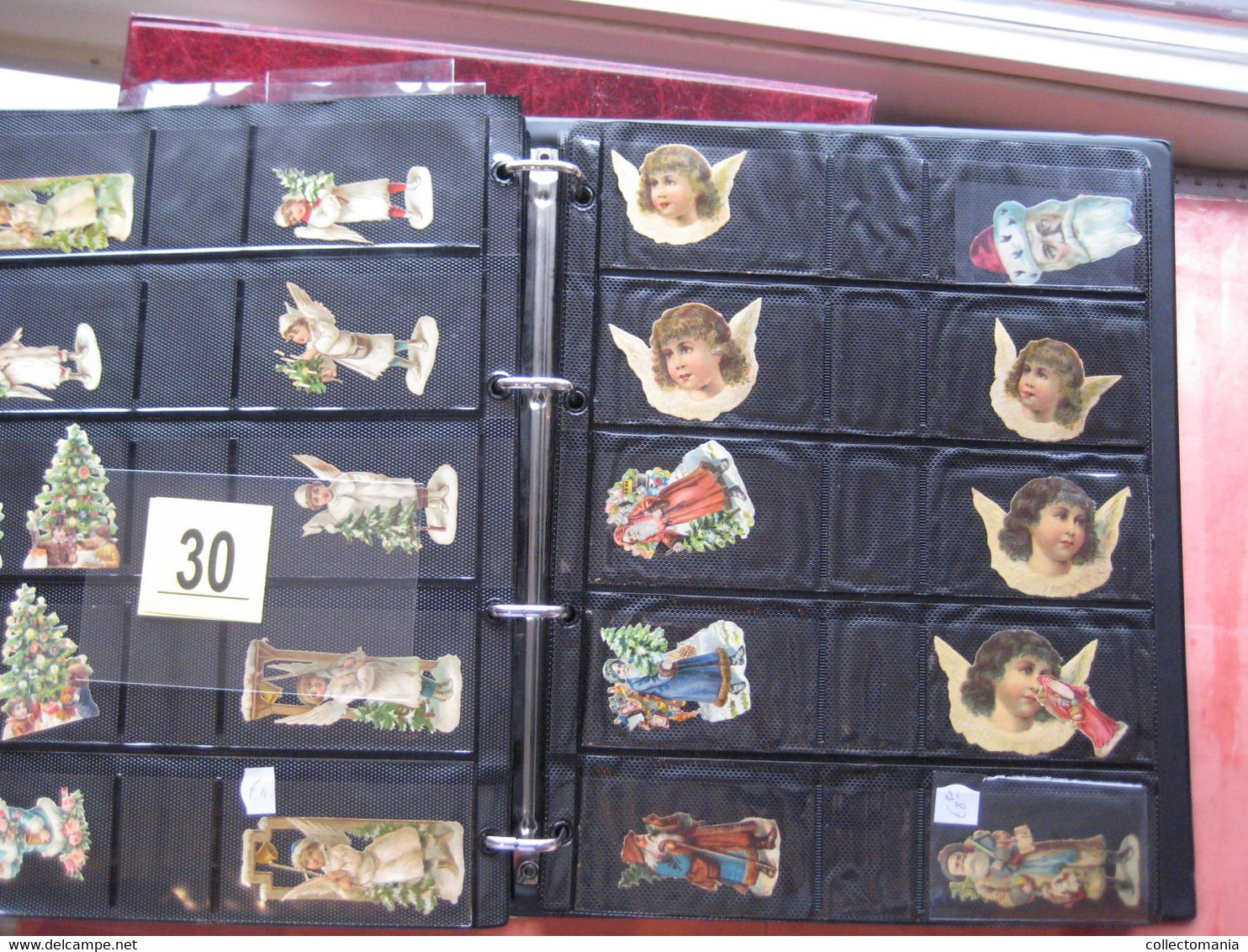 1890 each chromo fotographed (count yourself ) SCRAPS MAP06 - CHRISTMAS  SANTA CLAUS PERE NOEL die cut  GLANS BILDER