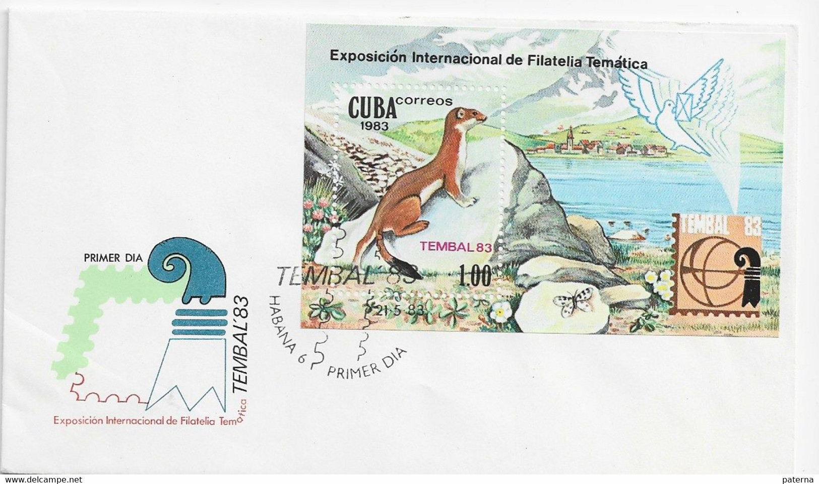 3562   La Habana  1983, Expo. Internacional De Filatelia Tematica Tembal - Brieven En Documenten