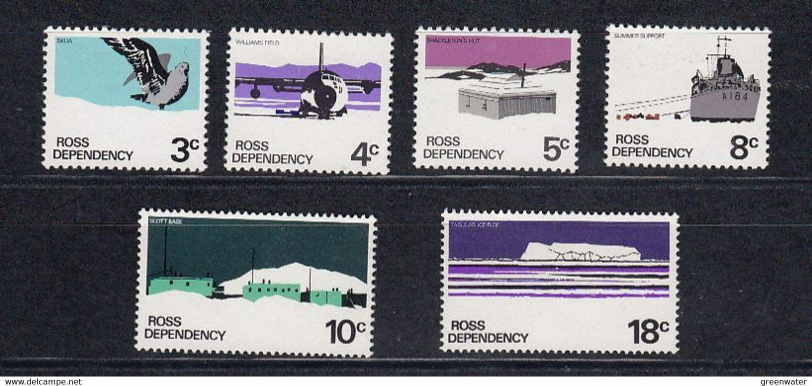 Ross Dependency 1972 Definitives 6v ** Mnh (50572) - Ungebraucht