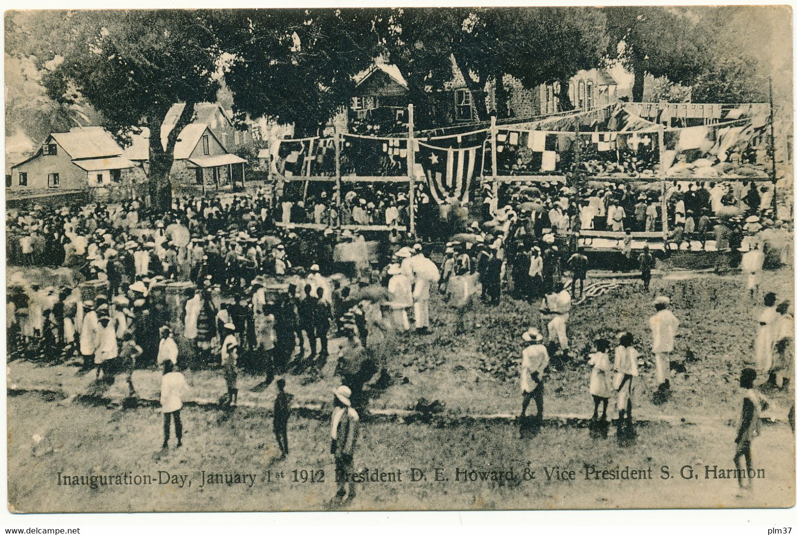 MONROVIA - Inauguration Day 1912 - Président D.E.Howard & Vice Président S.G.Harmon - Liberia