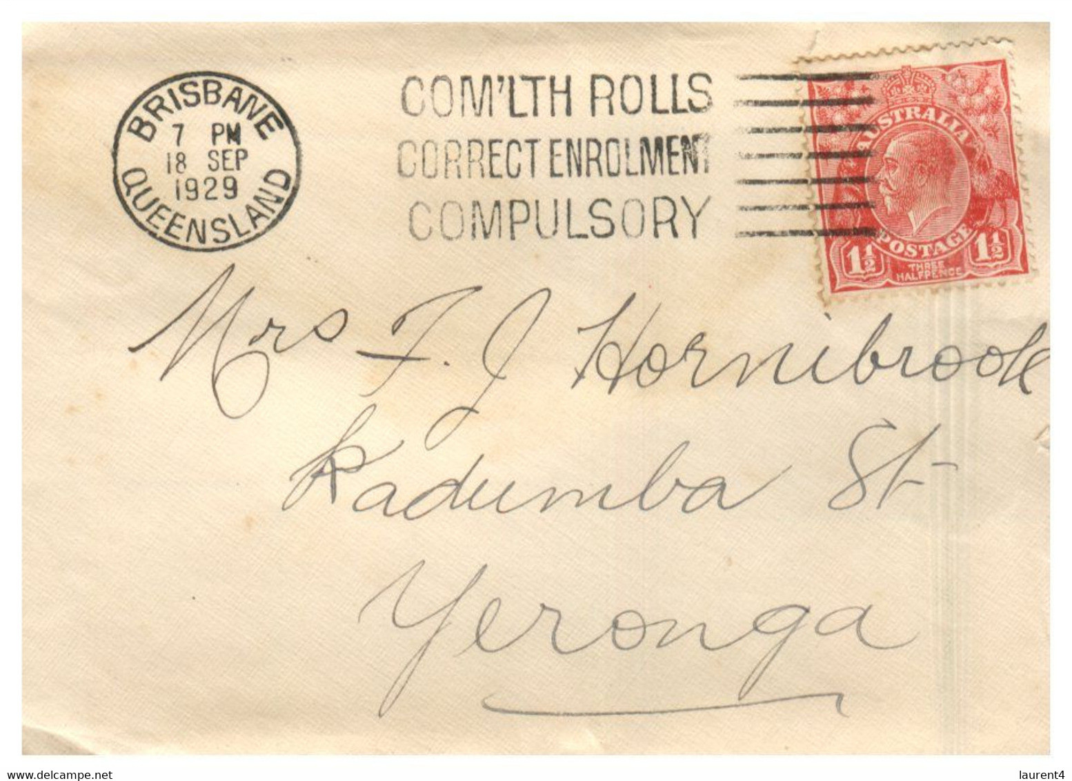 (T 4) Australia - Older Posted Covers (2 Covers - King) Posted Within Queesnland - Lettres & Documents