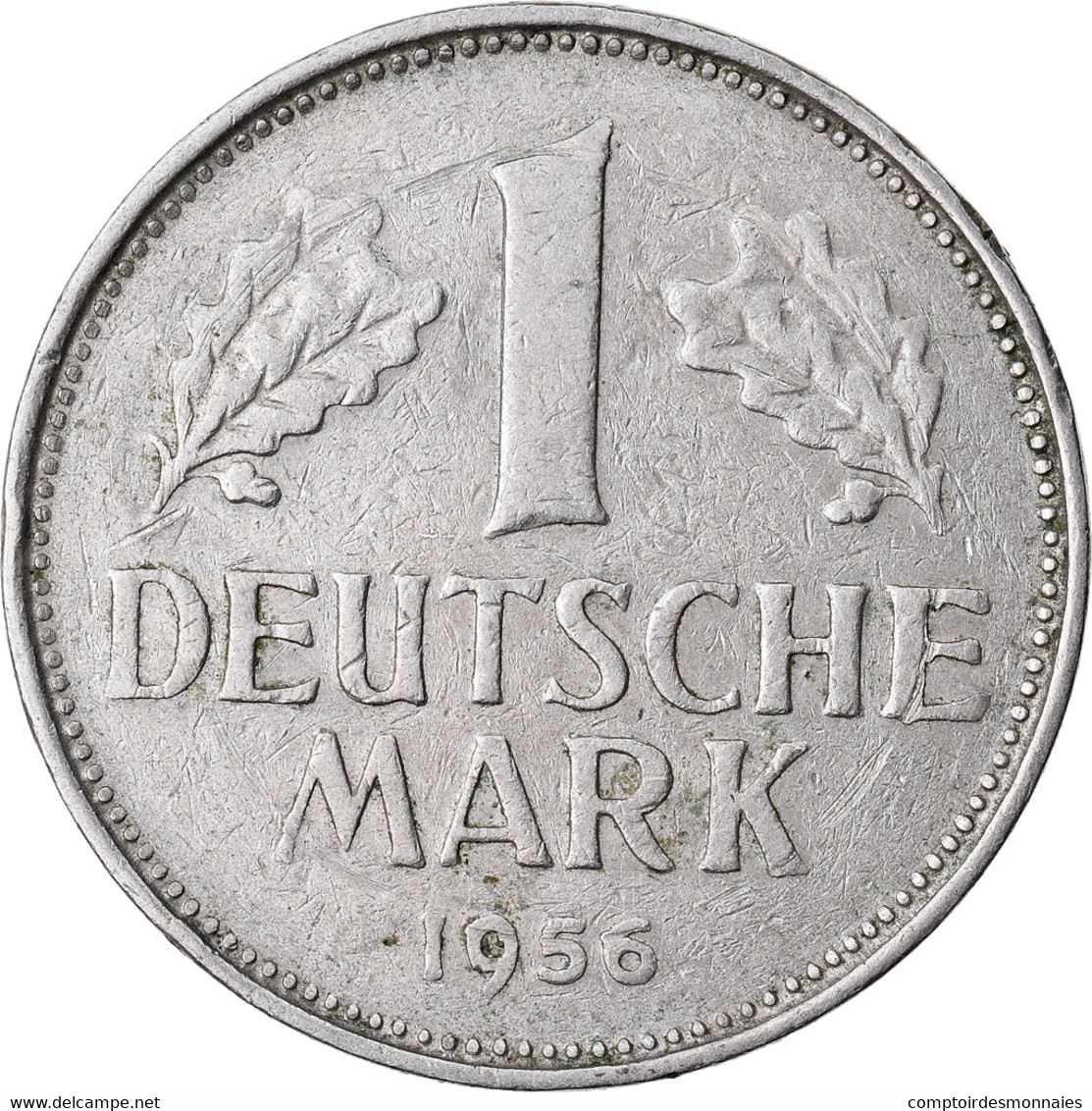 Monnaie, République Fédérale Allemande, Mark, 1956, Karlsruhe, TTB - 1 Marco