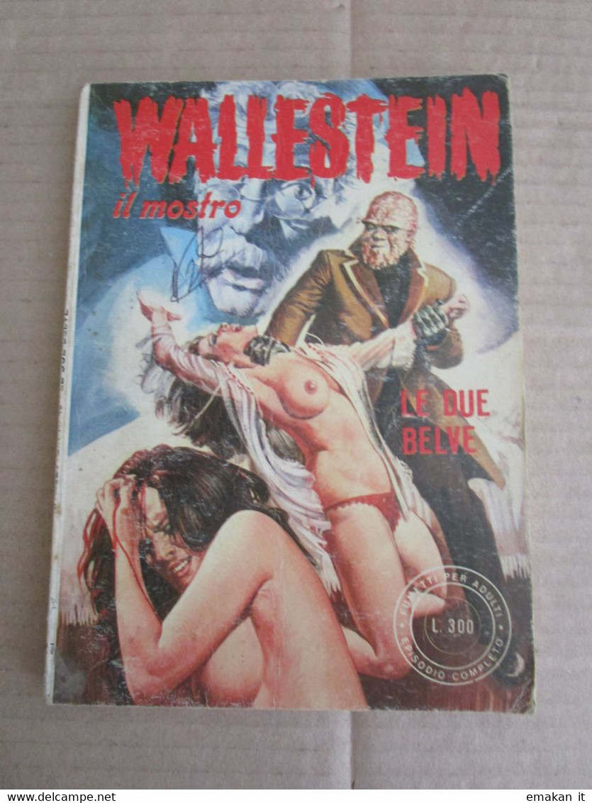 # FUMETTO WALLESTEIN IL MOSTRO N 4 GIGANTE 1972 - N 13 /16/43 TASCABILI - Premières éditions