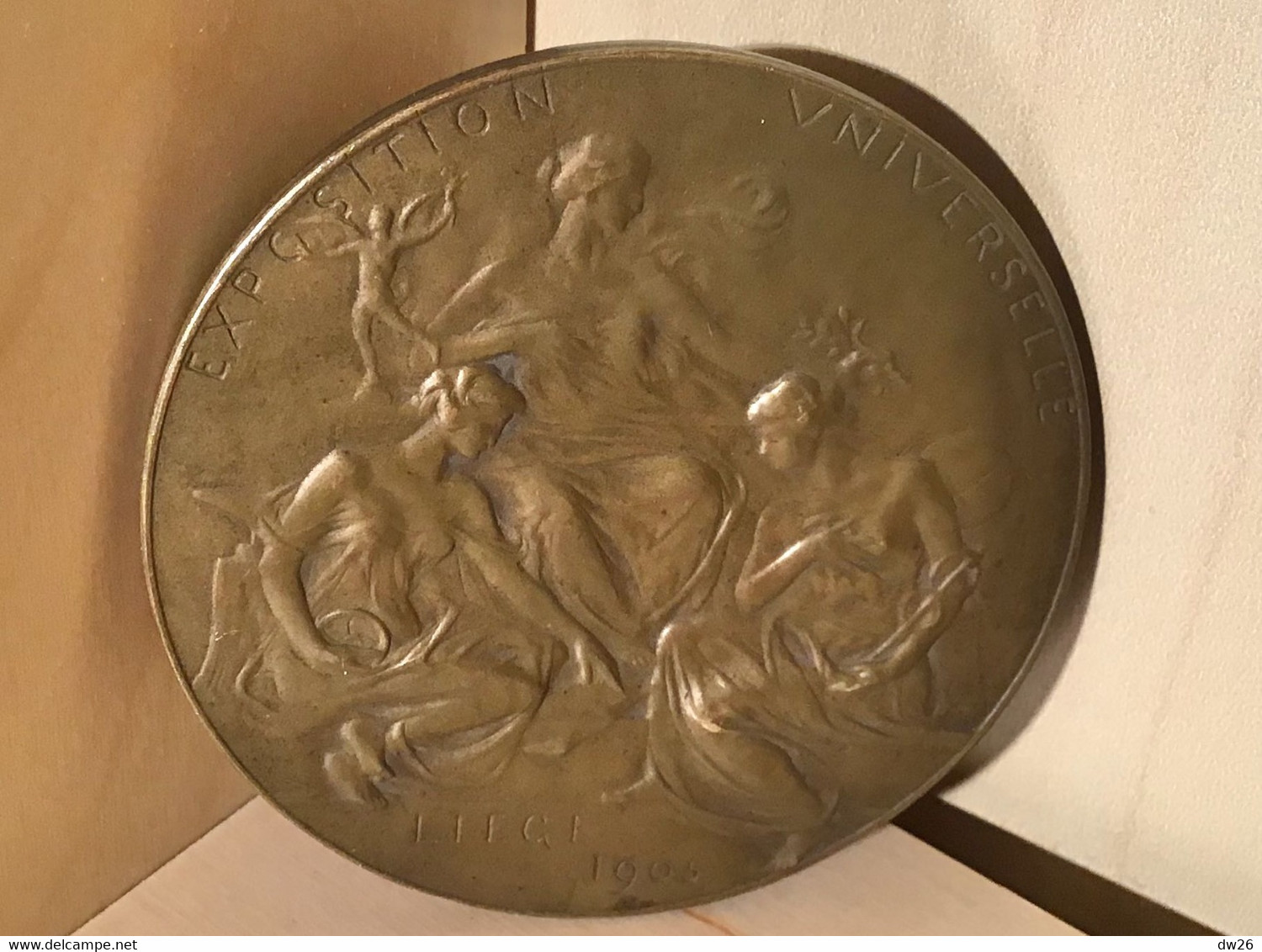 Médaille Commémorative En Bronze - Exposition Universelle De Liège 1905 (Royaume De Belgique) Signée BD - Autres & Non Classés