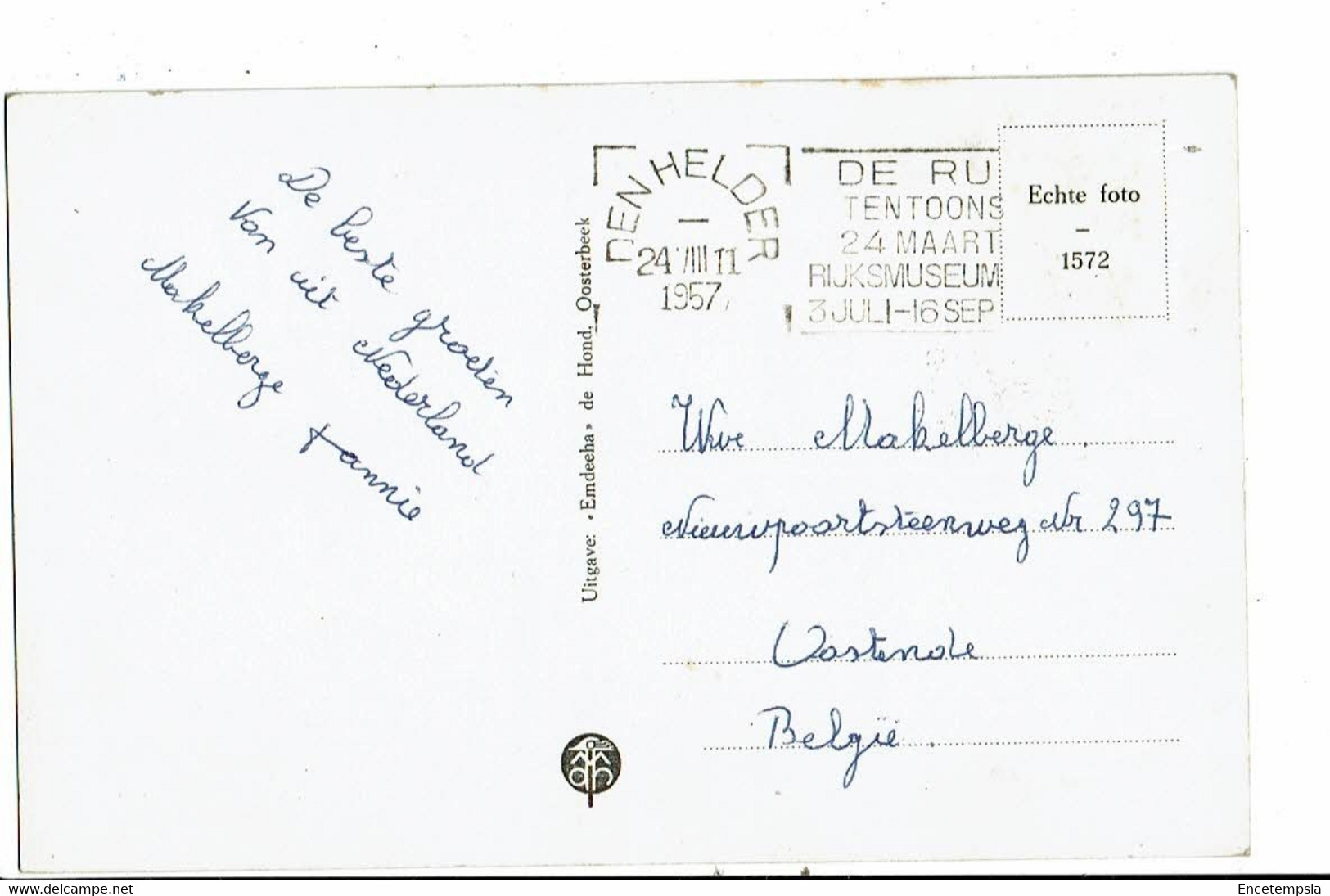 CPA-cartes Postale Pays Bas- Den Helder- Luchtdoelartillerie Schietkamp Ingang 1957-VM23022br - Den Helder