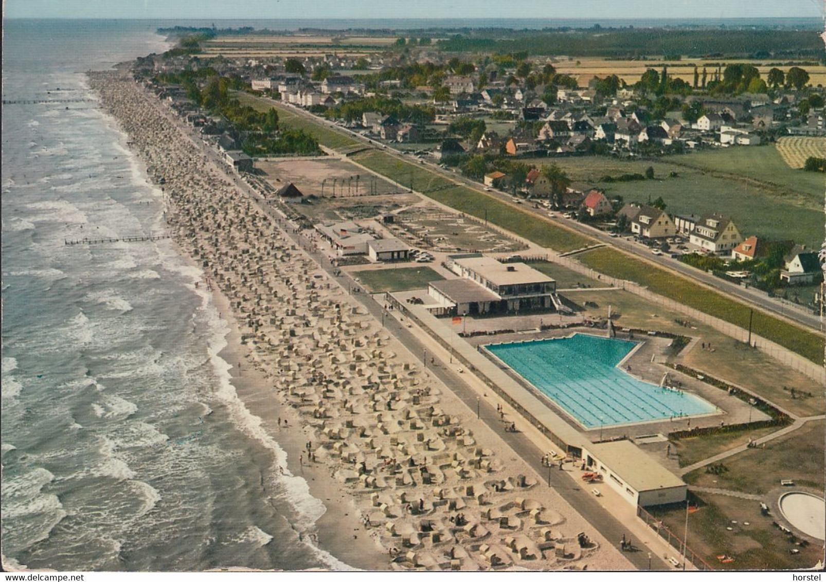 D-23747 Dahme - Ostseeheilbad - Beheiztes Meerwasser-Freibad - Luftbild - Aerial View - Dahme