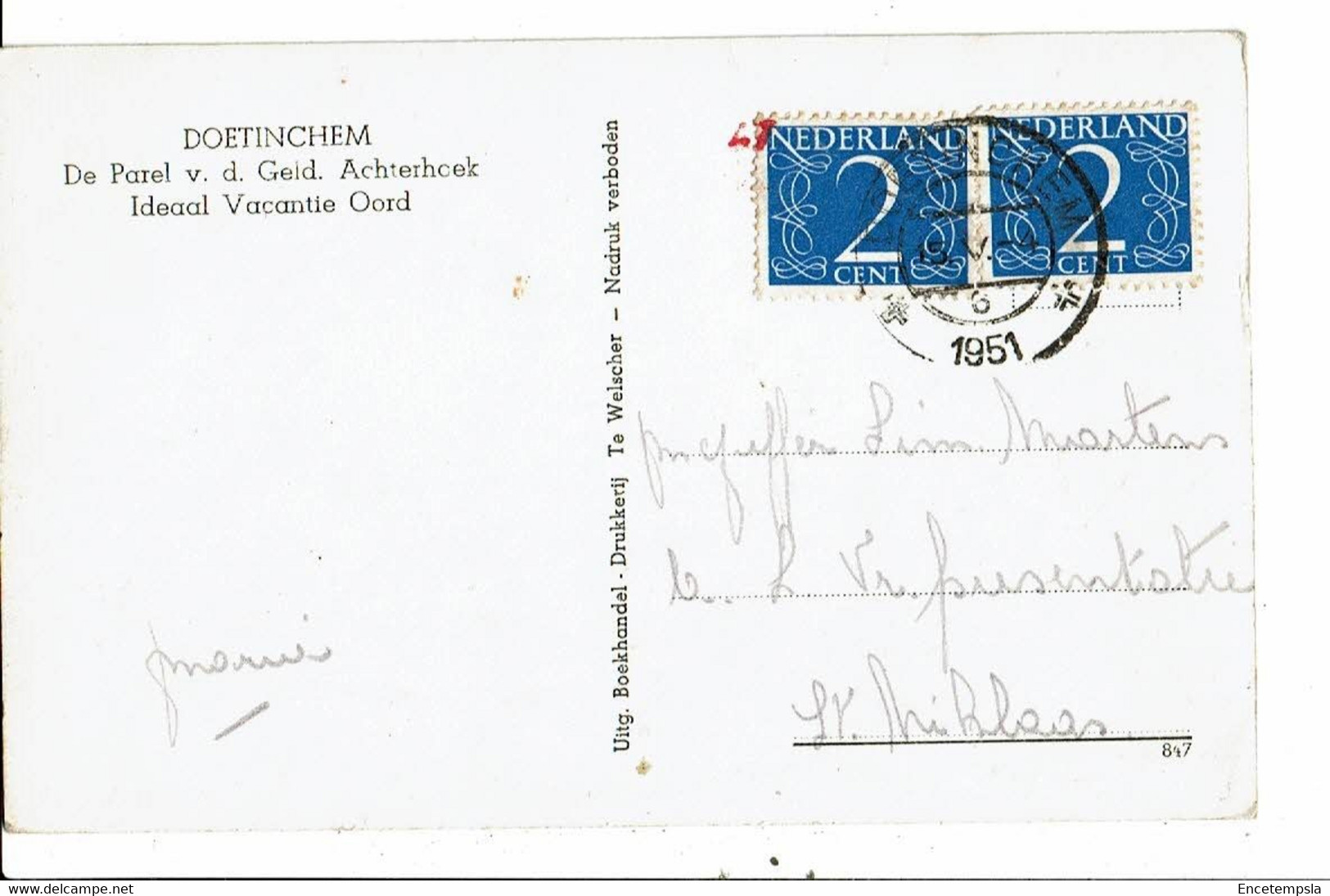 CPA  Carte Postale Pays Bas-Doetinchem-Waterstraat-1951VM23071-1br - Doetinchem