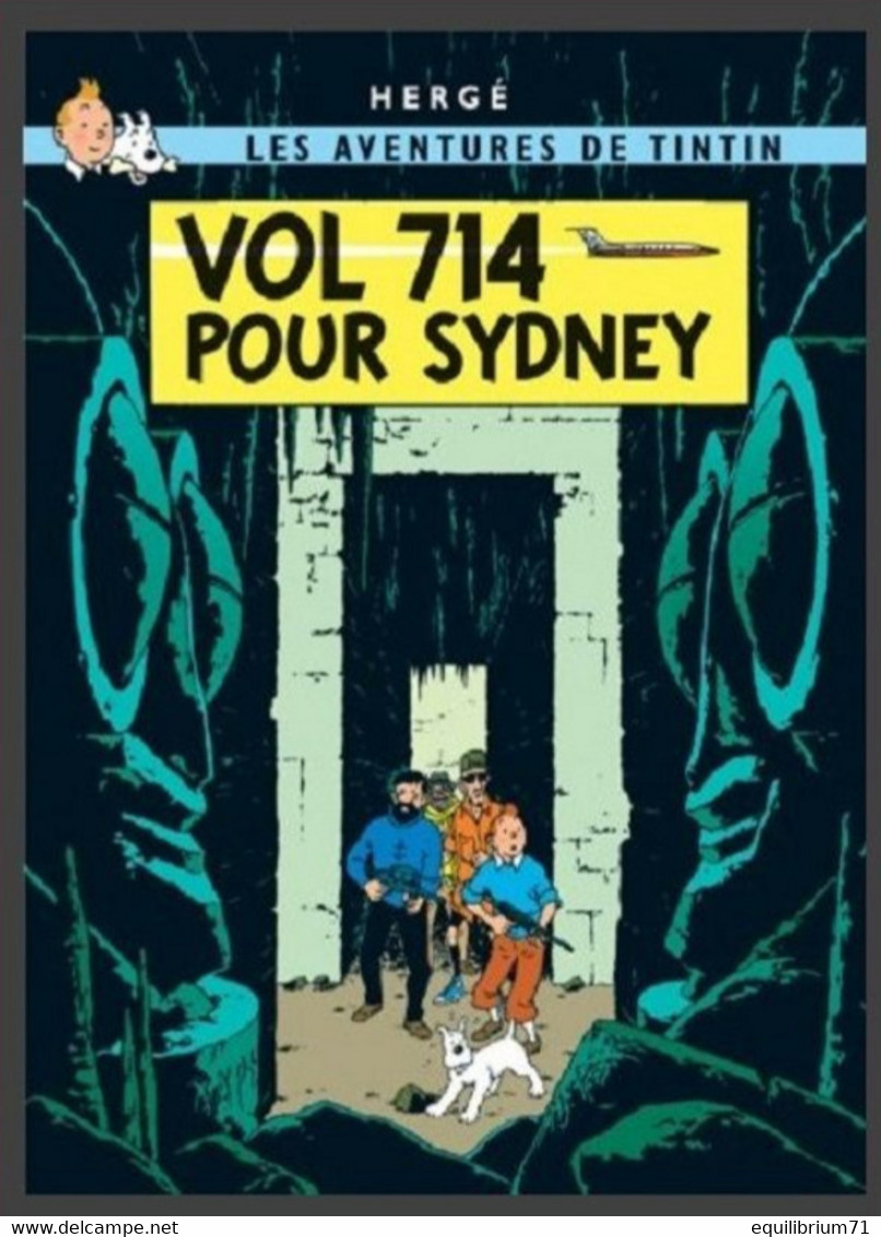 Carte Postale / Postkaart - Kuifje/Tintin - Milou/Bobbie - Haddock - Tournesol - Vol 714 Pour Sydney / Vlucht 714 - Philabédés