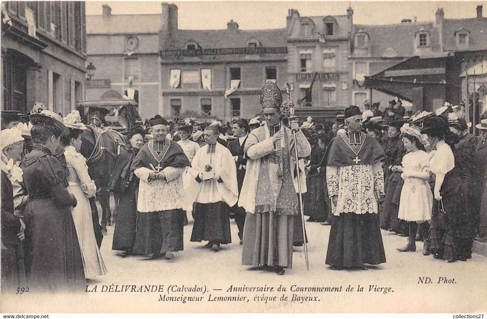 14-LA-DELIVRANDE- ANNIVERSAIRE DU COURONNEMENT DE LA VIERGE- MRG LEMONNIER EVÊQUE DE BAYEUX - La Delivrande