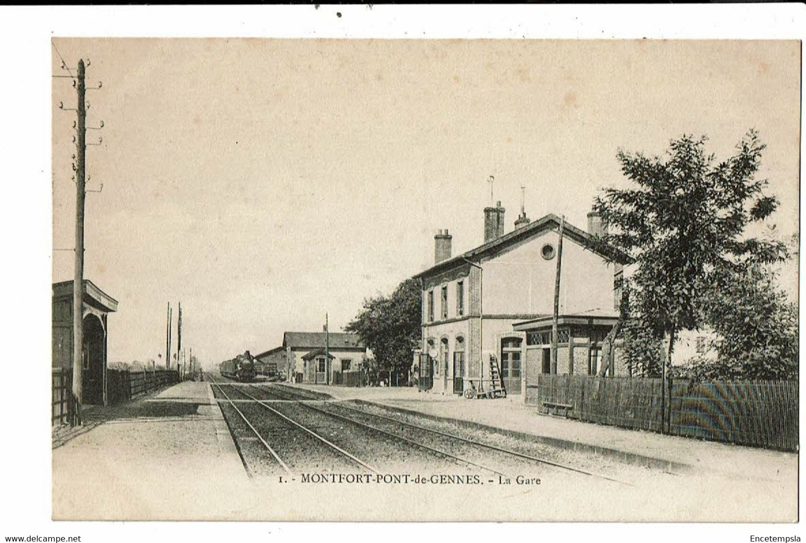 CPA  Carte Postale-France Montfort Pont De Gennes-La Gare -VM23169 - Montfort Le Gesnois