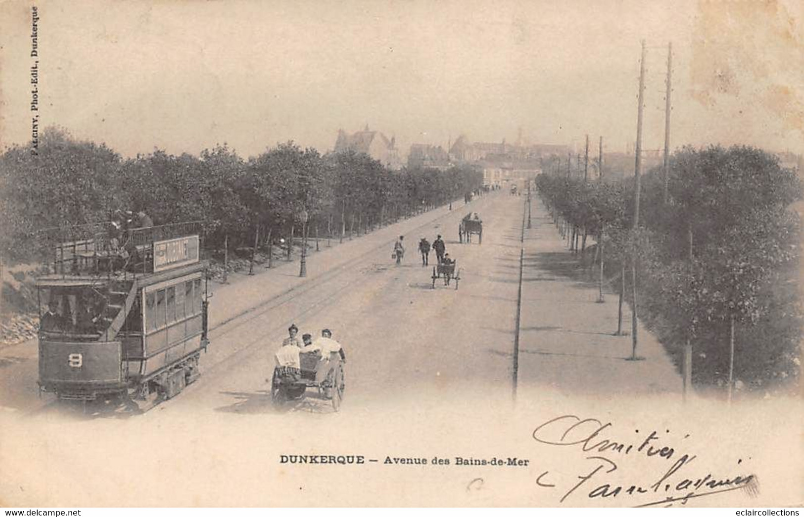 Dunkerque          59         Avenue Des Bains De Mer. Tramway.             (voir Scan) - Dunkerque