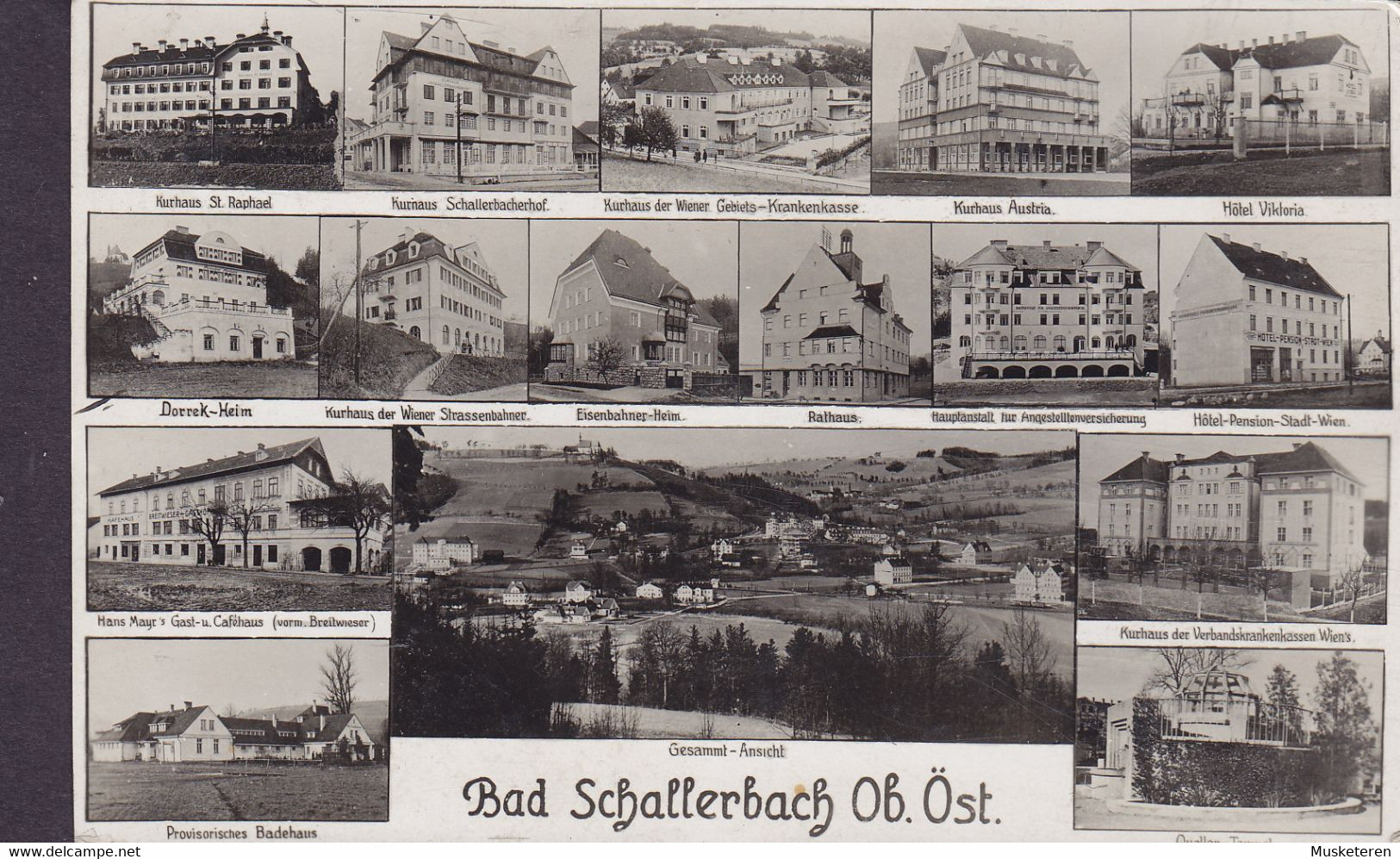 Austria PPC Bad Schallerbach Josef Pichler 1932 Echte Real Photo Véritable (2 Scans) - Bad Schallerbach
