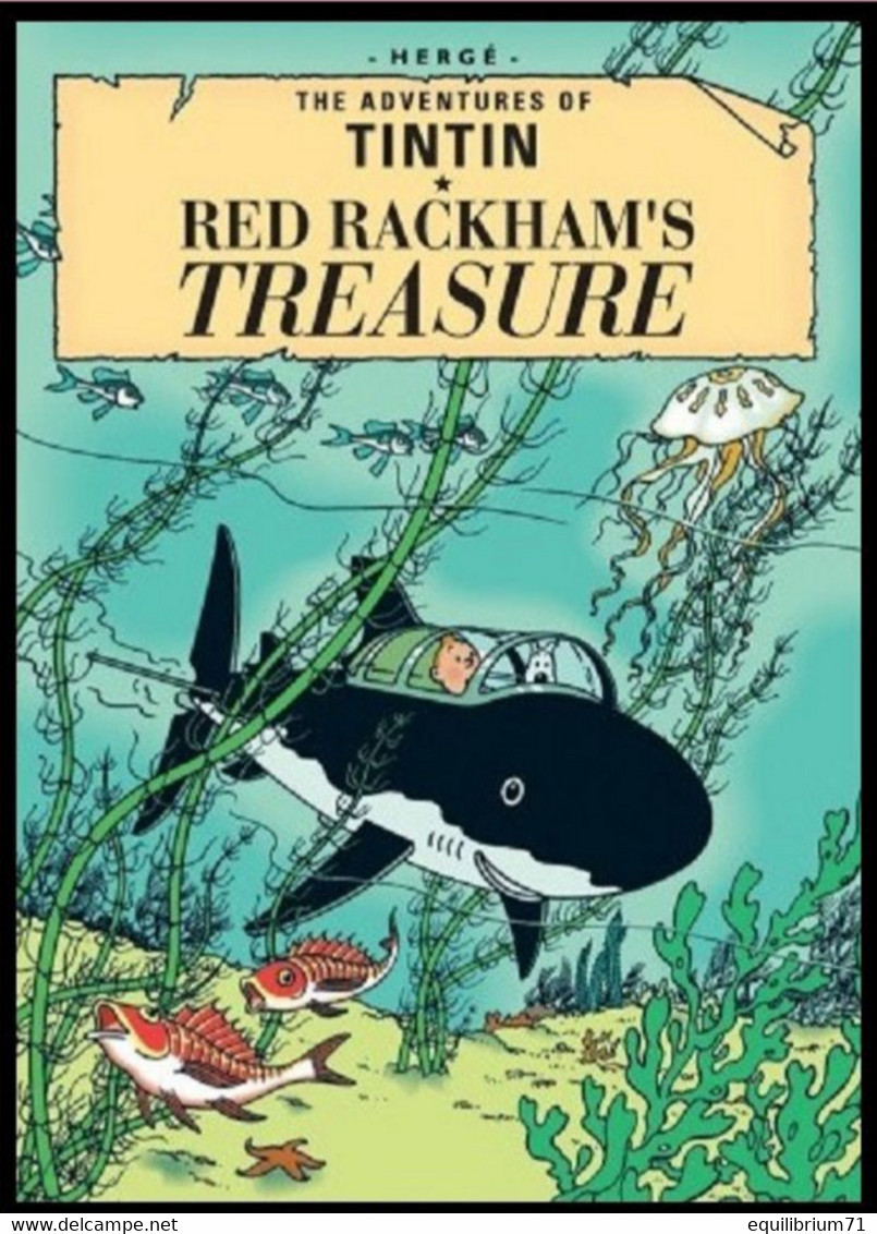Carte Postale / Postkaart - Kuifje/Tintin - Milou/Bobbie - Red Rackham's Treasure / Le Trésor De Rackham Le Rouge - Philabédés