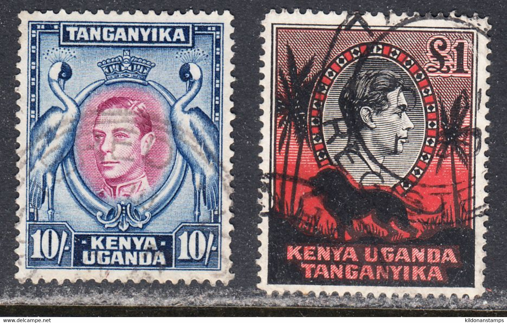 K.U.T. 1938-54 Cancelled, Sc# ,SG 131-132,134-137,139-145,146b,147-149,150a - Kenya, Uganda & Tanganyika