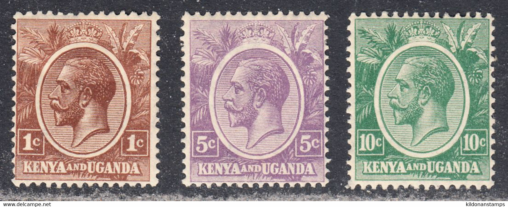 K.U. 1922-27 Mint Mounted, Sc# ,SG 76,77,79 - Kenya & Uganda