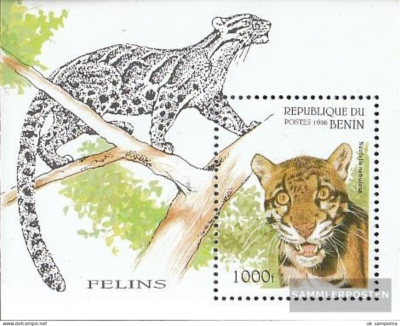 Benin Block19 (complete Issue) Unmounted Mint / Never Hinged 1996 Wildcats - Other & Unclassified