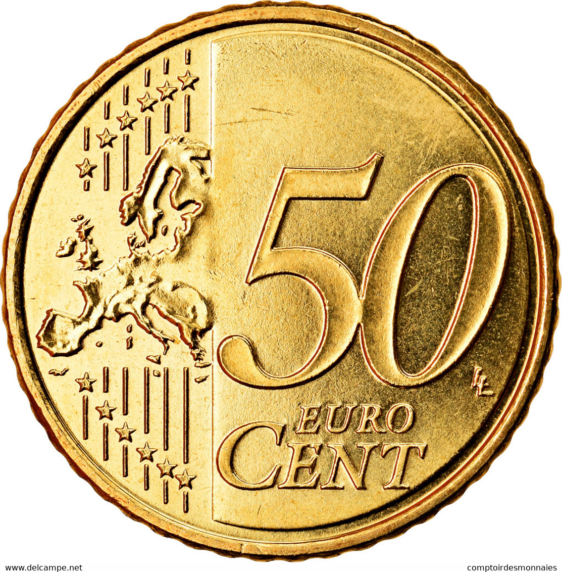 Chypre, 50 Euro Cent, 2009, SPL, Laiton, KM:83 - Cyprus