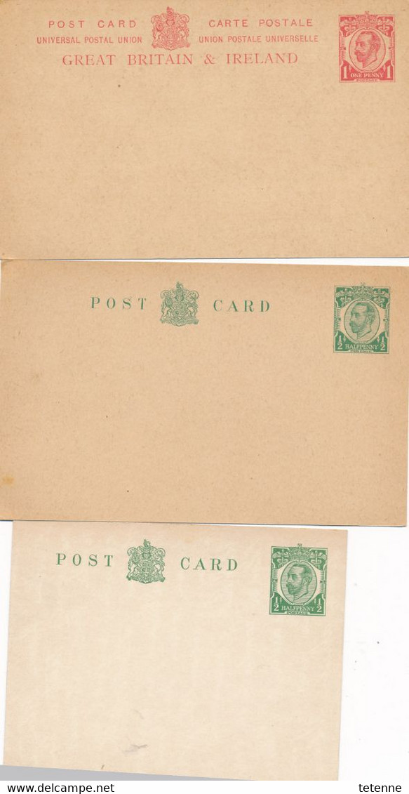 3 CARTES ENTIER POSTAL   Grande Bretagne Großbritannien Britain, Entier Postal  United Kingdom - Other & Unclassified