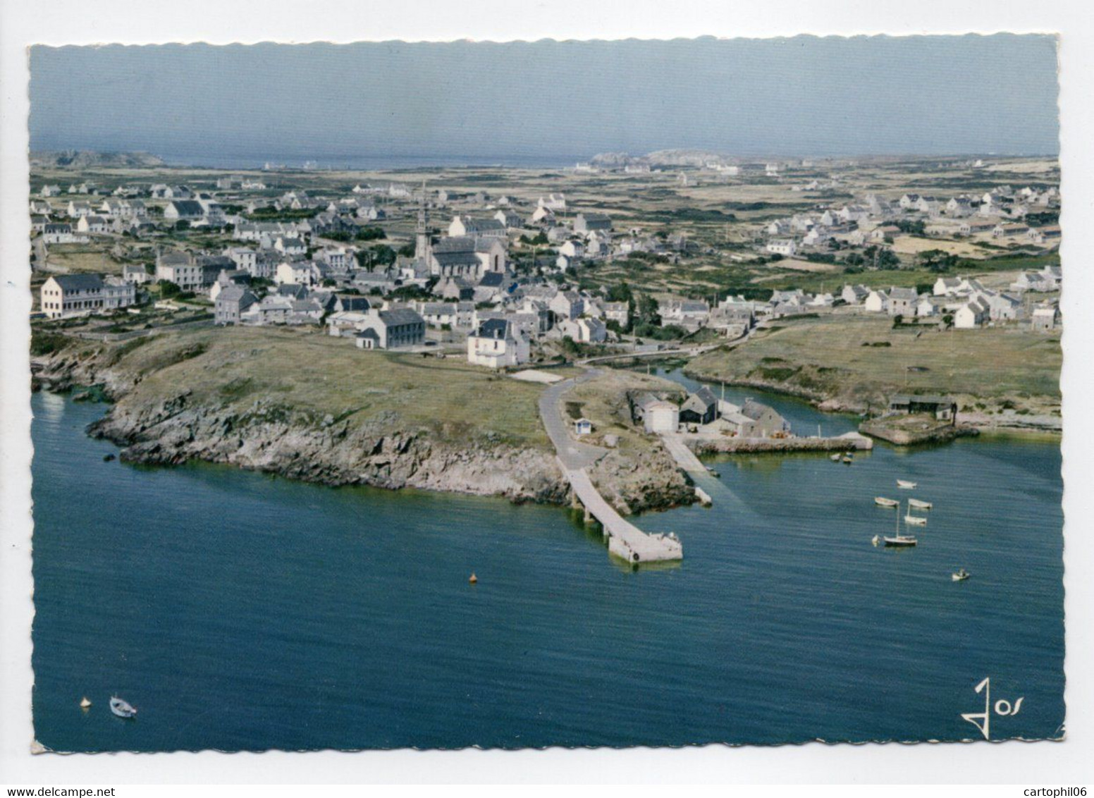 - CPSM OUESSANT (29) - Le Port De Lampaul - Vue Générale Aérienne 1971 - Editions JOS V. 504 - - Ouessant