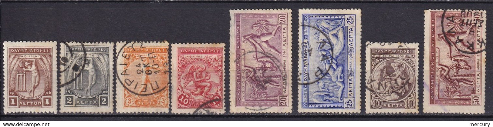 GRECE - Jeux Olympiques De 1906 - 8 Valeurs Oblitérées - Used Stamps