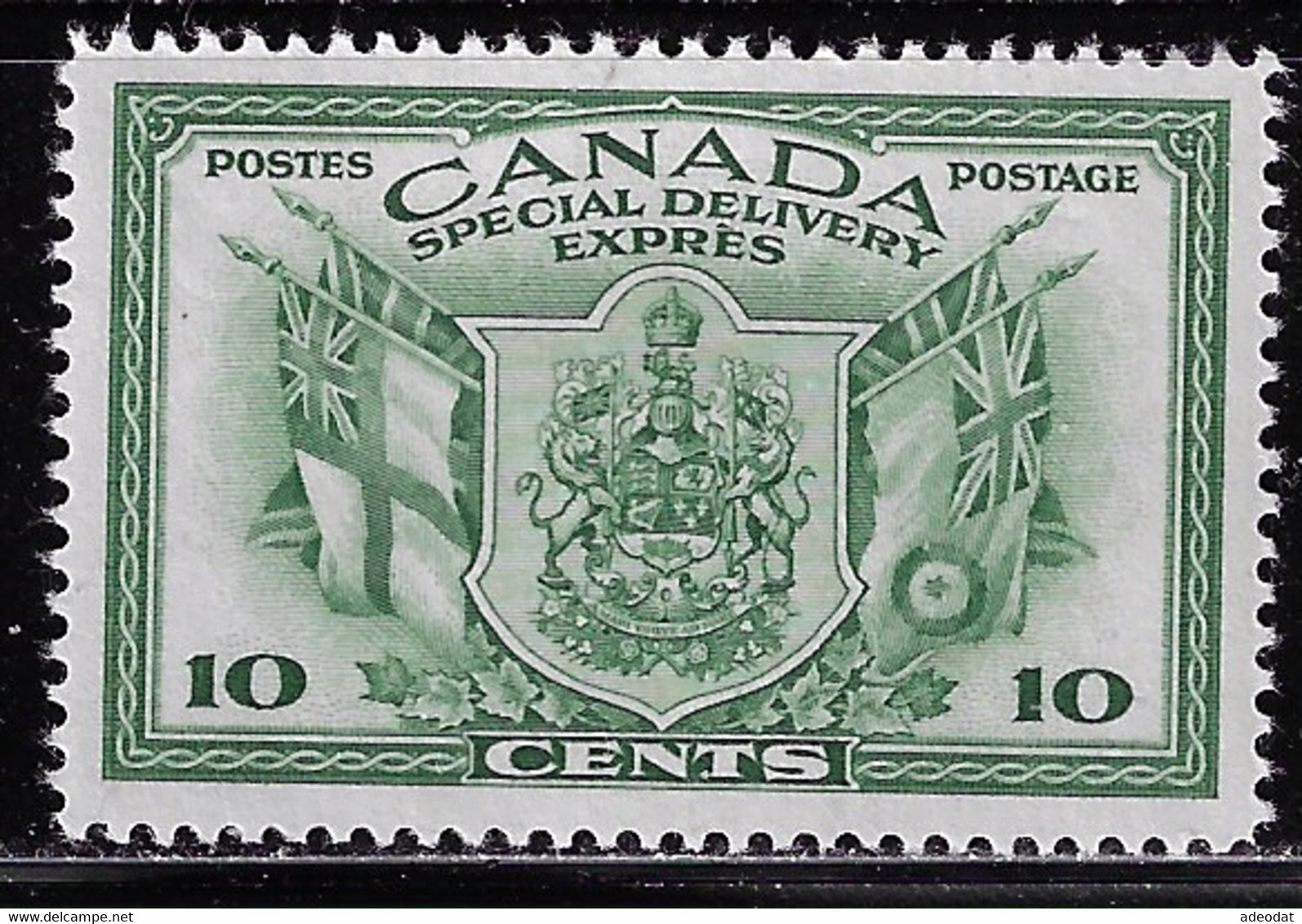 CANADA 1942 SPECIAL DELIVERY WAR ISSUE SCOTT E10 MH CV US$4.50.jpg - Luchtpost: Expres