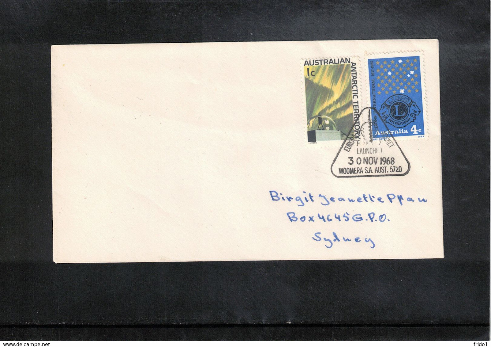Australia 1968 Space / Raumfahrt Woomera Europa 1 Rocket Launched Interesting Letter - Oceanía