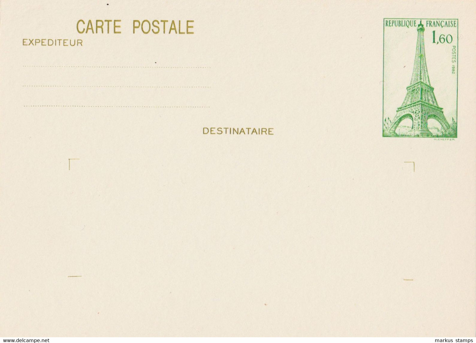 France - Lot De 5 Entiers Postaux Modernes, Postal Stationeries, Ganzsachen - Konvolute: Ganzsachen & PAP