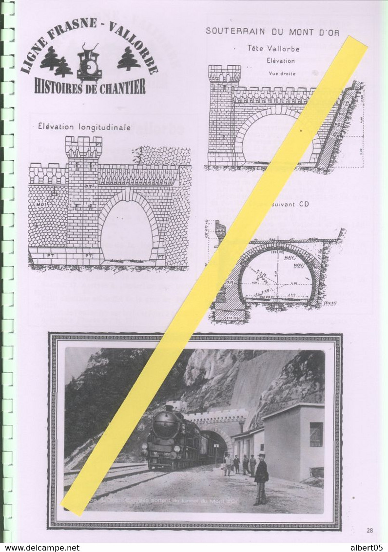 Ligne Frasne-Vallorbe - Histoires De Chantiers - Années 1914/15 - Kunstbauten