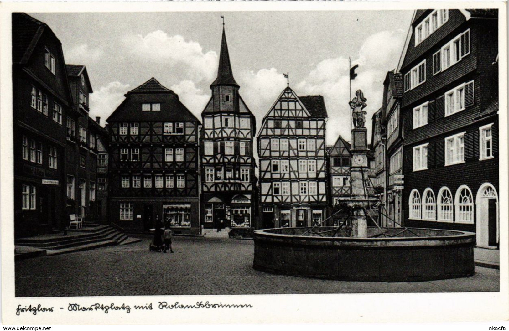 CPA AK Fritzlar Marktplatz Mit Rolandsbrunnen GERMANY (1018224) - Fritzlar