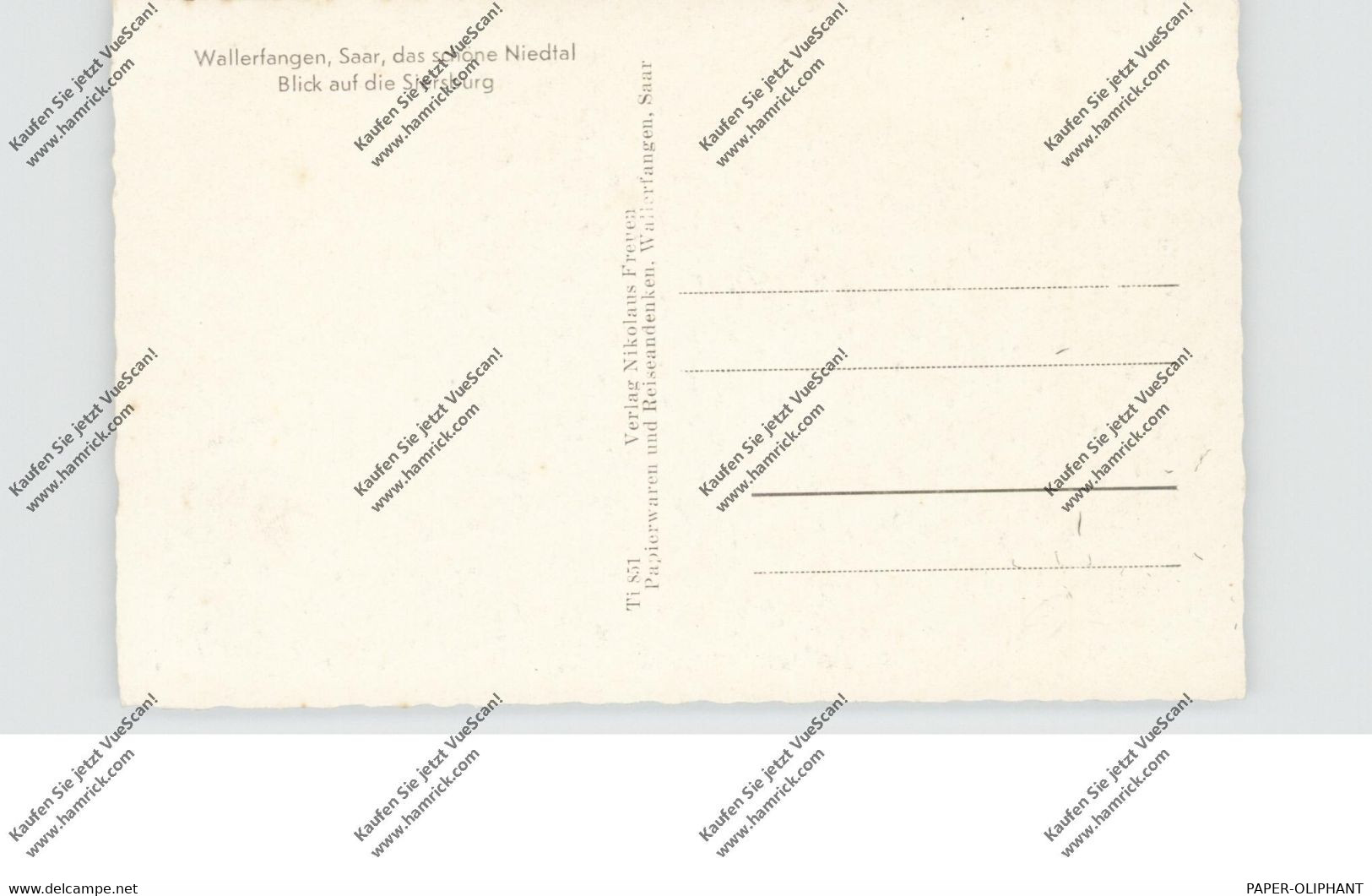 6634 WALLERFANGEN, Blick Auf Die Siersburg - Kreis Saarlouis