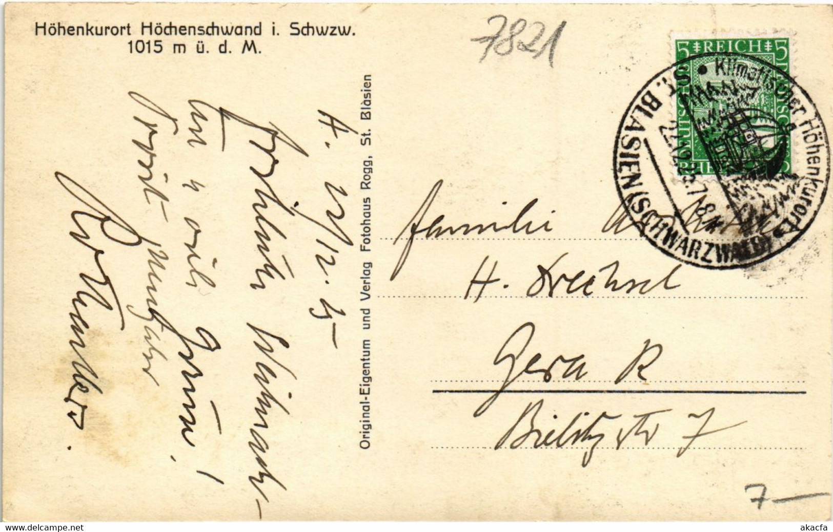 CPA AK Hochenschwand Hohenluftkurort GERMANY (1019075) - Höchenschwand