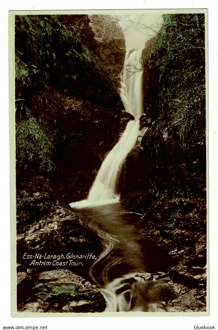 Ref 1417 - Early Real Photo Postcard - Ess-Na-Laragh Glenariffe - Antrim Coast Tour Ireland - Antrim