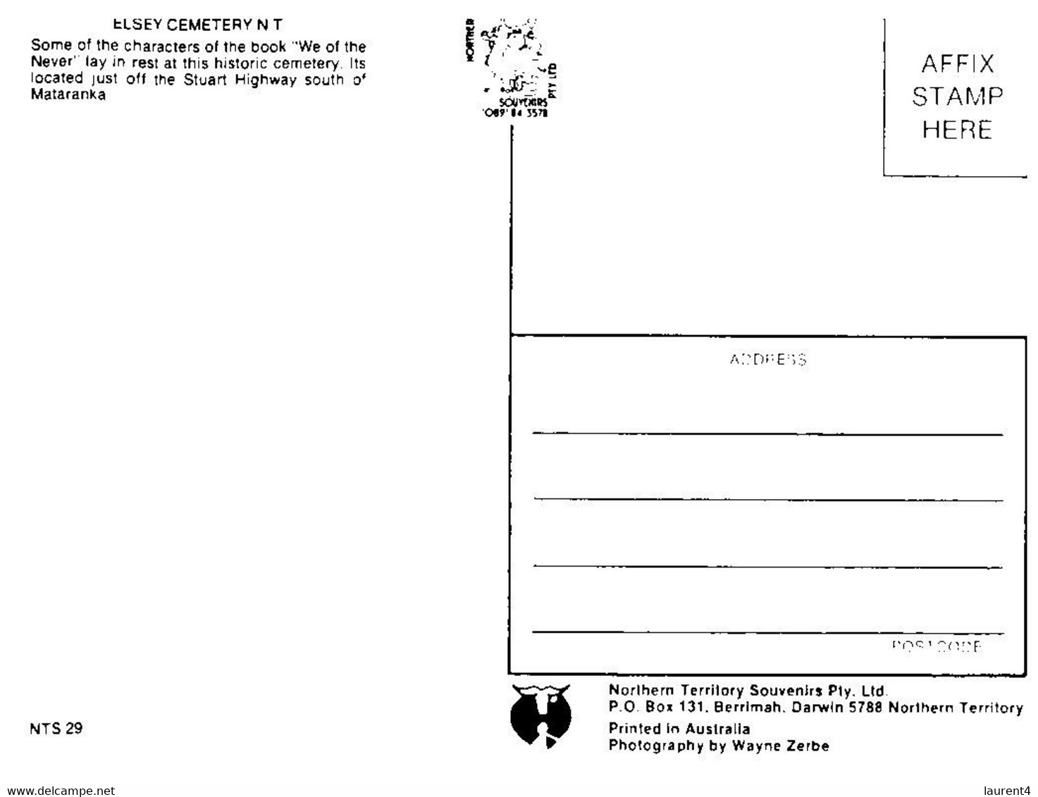 (U 25) Australia  - NT -  Elsey Cemetery - Unclassified