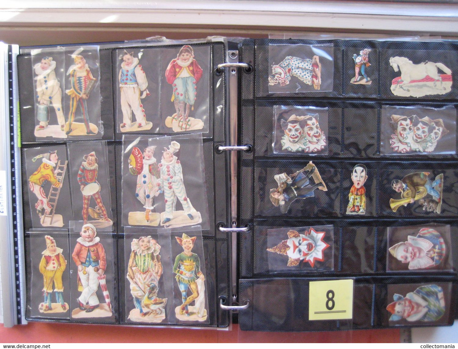 19th century each chromo photograped (count yourself ) SCRAPS_MAP12_Cirkus circus Clowns GLANS BILDER VG collection